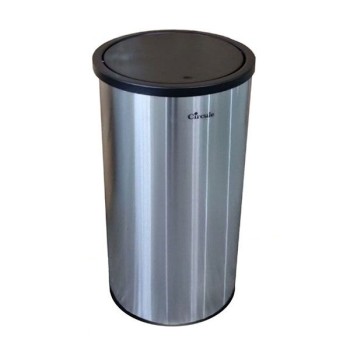 سطل اداری سرکوله 20 لیتری تمام استیل درب بادبزنی